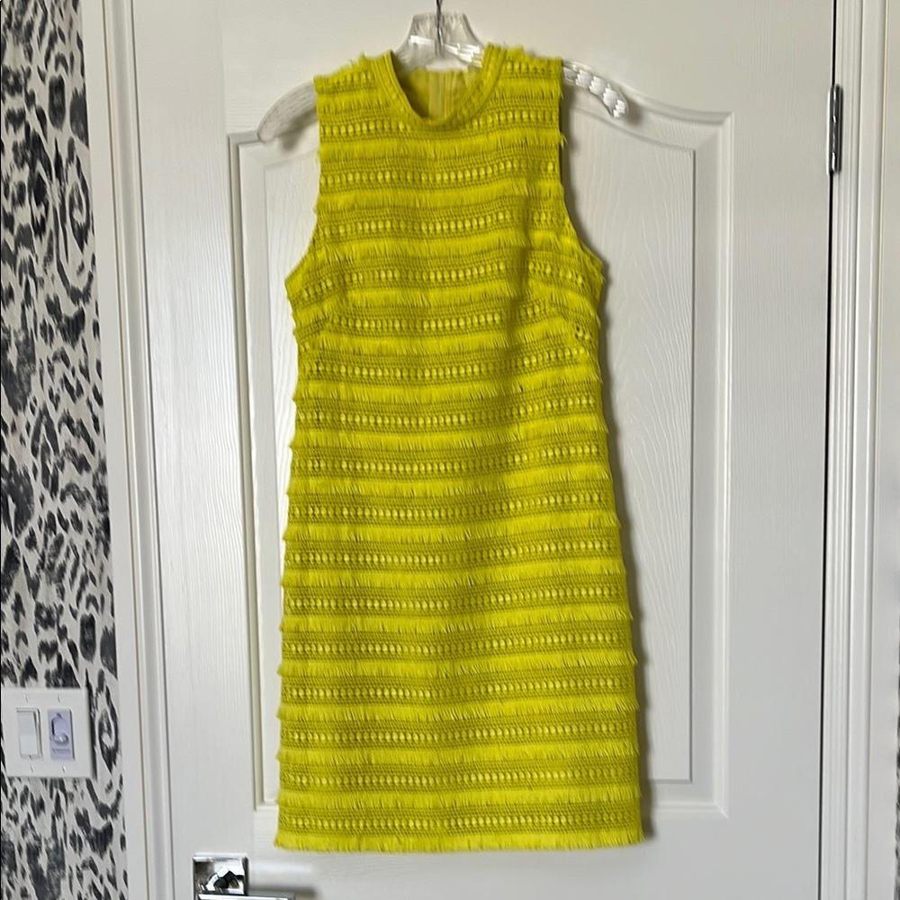 J. Crew Green Ribbed Sheath Mini Dress Mock Neck Cocktail